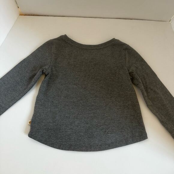 KATE SPADE 🍭🍭NEW YORK 🍭🍭REDUCED NWOT Gray LS Adorable MUST HAVE TOP SIZE 2 - Picture 7 of 9